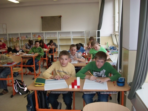 Hodina matematiky v 5. B